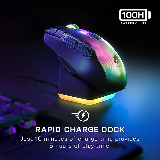 Turtle Beach Kone XP Air Wireless Customizable Ergonomic RGB Gaming Mouse - Image 3