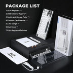 YUNZII AL80 Wireless Mechanical Keyboard, Full Aluminum CNC, Smart LCD Display - Image 9