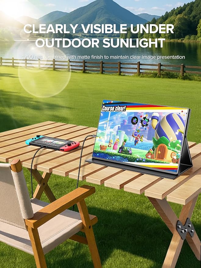 UPERFECT Portable Monitor 4K 16" | 1200 Nits Laptop Monitor | 3840 * 2400 UHD | - Image 5