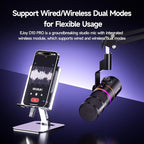 EJoy D10 PRO USB Wireless Gaming Microphone – Boom Arm Mic - Image 2
