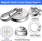 LOVIMAG Magnetic Hooks Heavy Duty, 150LBS Super Strong Magnet Hooks Magnetic - Image 3