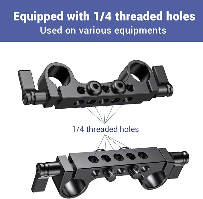 SmallRig Super Lightweight 15mm Railblock, Rod Clamp - Image 2
