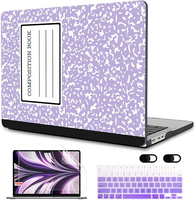 MEEgoodo Case for M4/M3/M2 MacBook Air 13.6 inch Case 2025 2024 2022, Fit Model by MEEgoodo