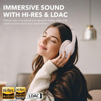 1Mii Y8+ Noise Cancelling Headphones Bluetooth, Wireless LDAC Hi-Res Audio - Image 2