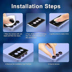 for Samsung Galaxy A16 Camera Lens Protector, Individual Metal Ring Tempered - Image 7