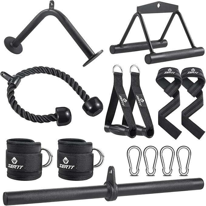 SERTT Workout Cable Machine Attachment by EnjoyYourFitness