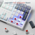 Redragon K668 RGB Gaming Keyboard, 108 Keys Wired Mechanical Keyboard w/Extra 4 - Image 5