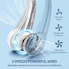 Portable Neck Fan, Hands Free Personal Fan, 360° Airflow, 3-16 Running Hours - Image 3
