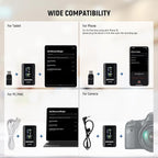 NEEWER CM28 Wireless Lavalier Microphone System, 1 Click Noise Canceling - Image 7