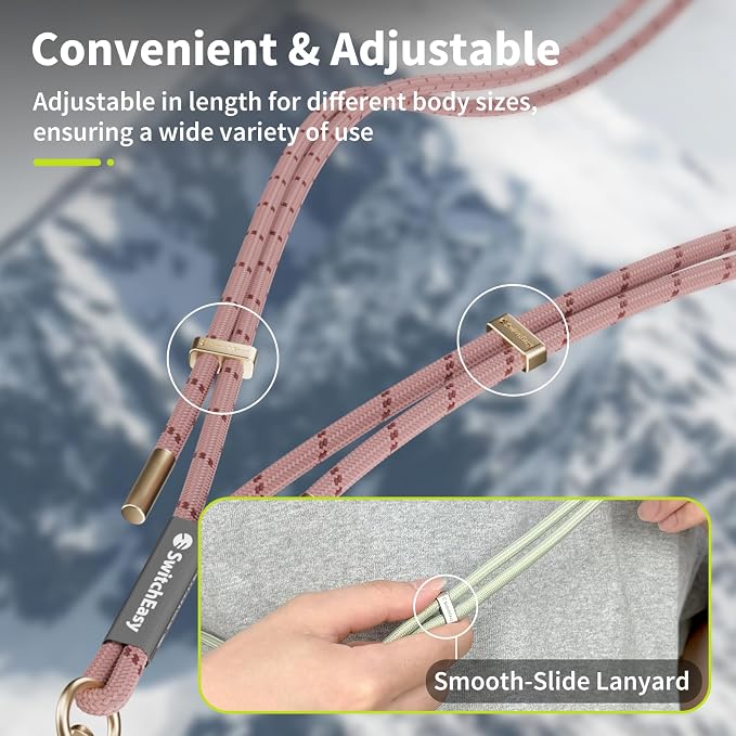 SWITCHEASY 6mm Adjustable Crossbody Phone Strap Compatible - Image 6