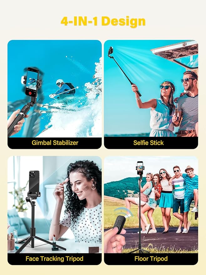 Gimbal Stabilizer for Smartphone, 2-axis stabilizer Without APP face Tracking - Image 3