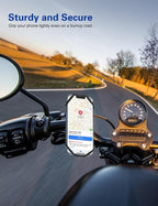 Bike Phone Holder, Motorcycle Cell Phone Mount- 360° Rotatable, Silicone - Image 8