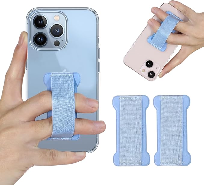 Phone Grip Holder for Hand, Universal Finger Strap Phone Holder, Finger Selfie by WUOJI