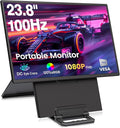 23.8'' Portable Monitor, FHD 1080P 100Hz IPS Laptop Screen Extender, USB-C HDMI by Redalf