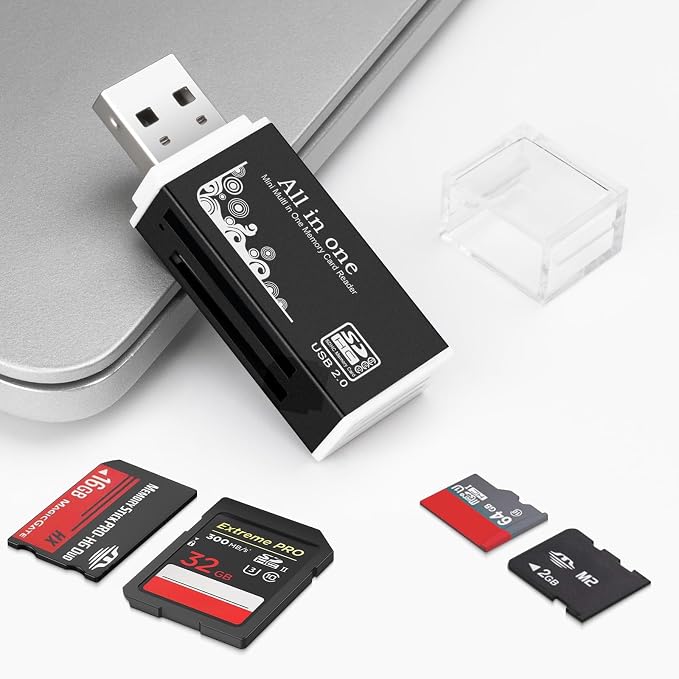 USB Memory Card Reader, BORLTER CLAMP USB Card Reader - Image 4