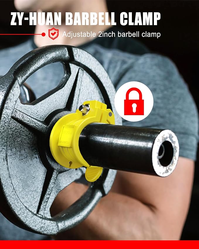 Olympic Barbell Clamps 2 inch Adjustable Barbell Clips Quick Release Pair of - Image 2