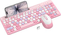 Colorful Wireless Keyboard and Mouse Combo by EDJO
