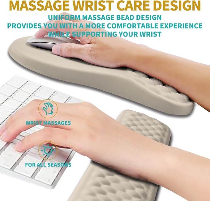 Hokafenle 2 in 1 Ergonomic Mouse Pad Wrist Support & Wrist Rest - Image 4