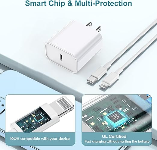 iPhone Charger Fast Charging, iPhone Fast Charger 2Pack Type C Fast Charger - Image 6