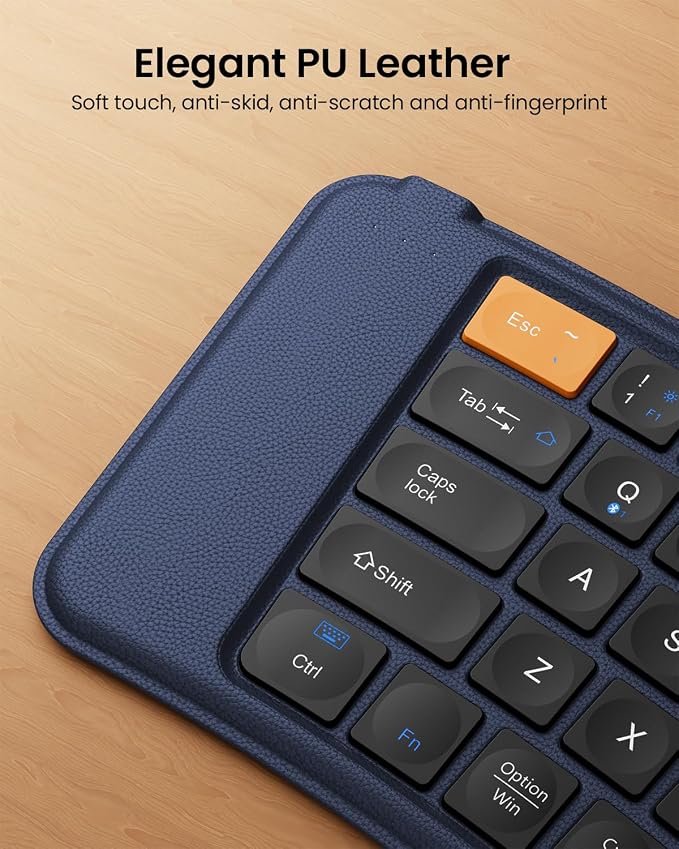 ProtoArc Ergonomic Foldable Keyboard, XK03 Split Folding Travel Bluetooth - Image 8