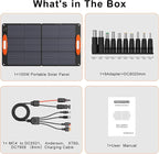 N-Type 16BB 100W Portable Solar Panel 18V ETFE Portable Foldable Solar Charger - Image 6