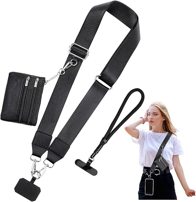 Save Girls Phone Strap with Wallet, Clip and Go Lanyard by kullder