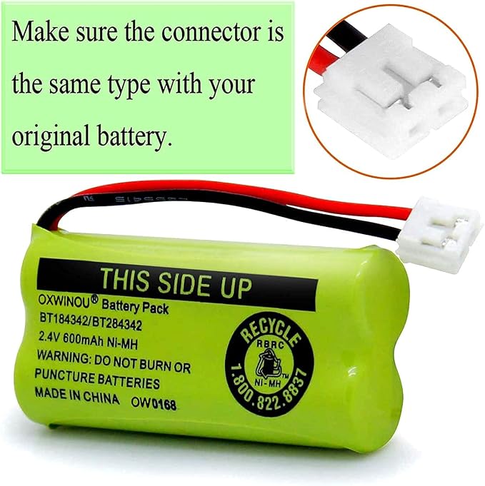 2.4v BT184342 BT284342 BT18433 BT28433 BT183348 BT283348 BT-1011 Replacement - Image 3