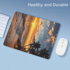 Sunset Beach Mouse Pad, Square Mousepad, Waterproof Mouse Mat Non-Slip Rubber - Image 6