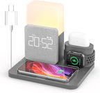 Wireless Charging Station, 3 in 1 Charging Station, Alarm Clock by COLSURCOLORYOURLIFE