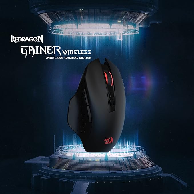 Redragon M656 Gainer Wireless Gaming Mouse, 4000 DPI 2.4Ghz Wireless Mouse w/ 5 - Image 2