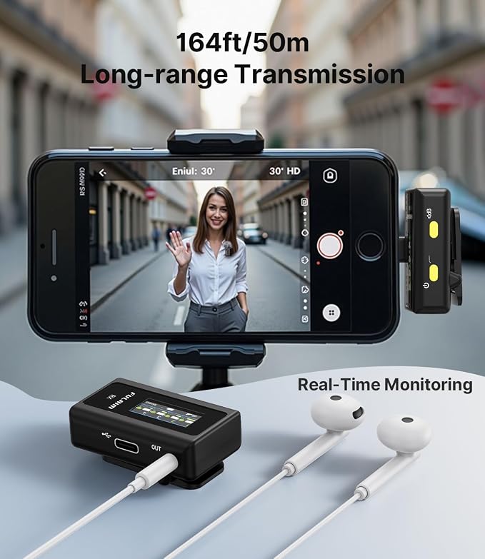 FULAIM X6 Wireless Lavalier Microphones - Image 4