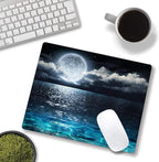 Mouse Pad, Ocean and Moon Mouse Pad, Square Waterproof Mouse Pad Non-Slip - Image 4