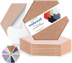 Mollywell Hexagon Acoustic Panels, High Density, Soundproofing, Decorative by Mollywell