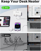 USB C Fast Charger, 100W GaN 6 Port USB C Fast Charging Station Hub Block Cube - Image 7