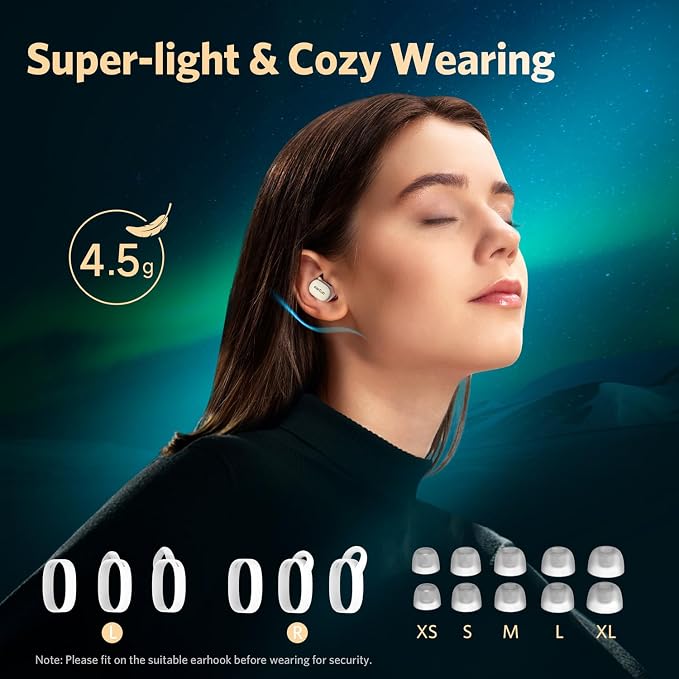 EarFun Free Pro 3 Noise Cancelling Wireless Earbuds, Hi-Res Sound, Snapdragon - Image 4