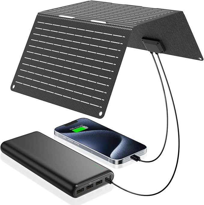 Ecosonique 30W Portable Solar Charger Foldable Solar Panels by EcosoniqueTechnology