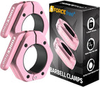 Barbell Clips, Barbell Clamps, Quick Release Olympic Barbell Clamps by Forcefree