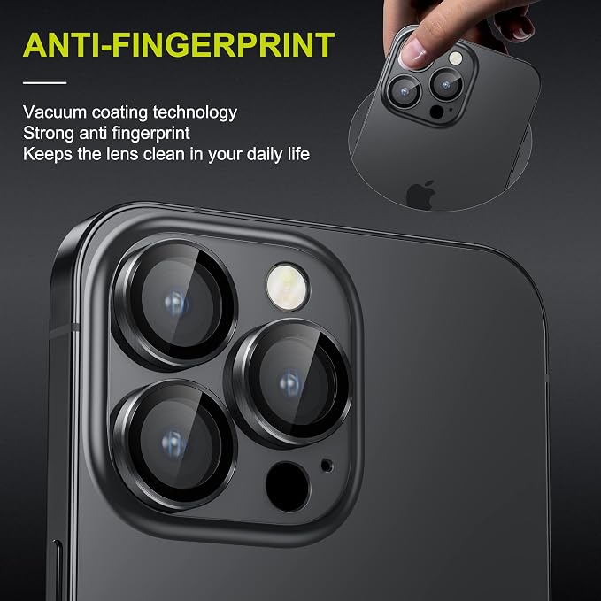 WSKEN for iPhone 14 Pro/iPhone 14 Pro Max Camera Lens Protector, HD Tempered - Image 3