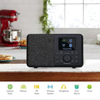 SR10 WiFi Internet Radio, Podcast Player, Portable FM Radio, Color Display - Image 7