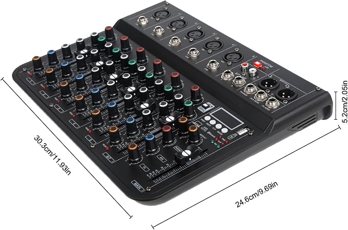 7 Channel mixer, DJ Mixer Board - Image 3