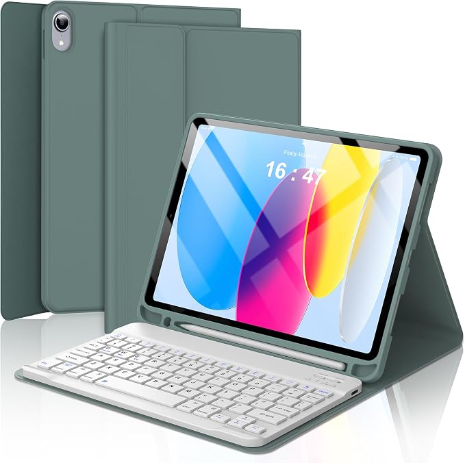 Keyboard Case for iPad 10th Generation 2022 10.9-inch by DDINGRICH