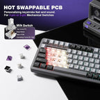 YUNZII B75 PRO Wireless Mechanical Keyboard, 75% Layout - Image 5