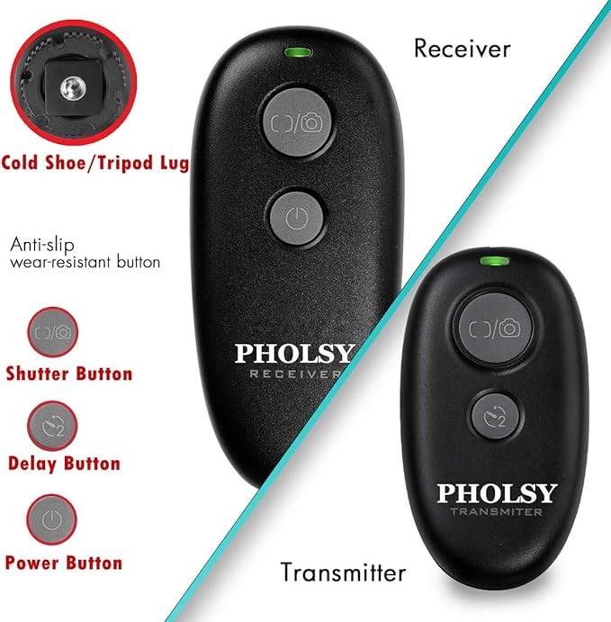 PHOLSY Wireless Shutter Release Remote Control - Image 8