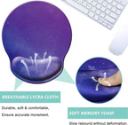 Mouse Pad with Wrist Support, Ergonomic Mouse Pad with Memory Foam Wrist Rest - Image 3