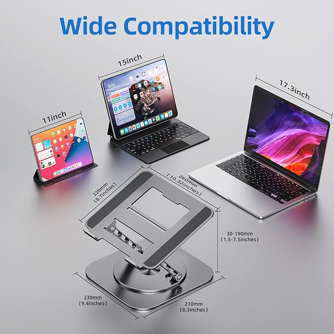 Laptop Stand for Desk, Ergonomic Laptop Riser - Image 4
