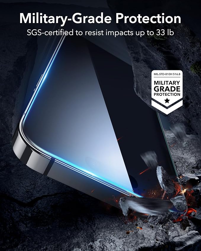 ESR 3 Pack for iPhone 14 Pro Max Privacy Screen Protector, Anti-spy - Image 6