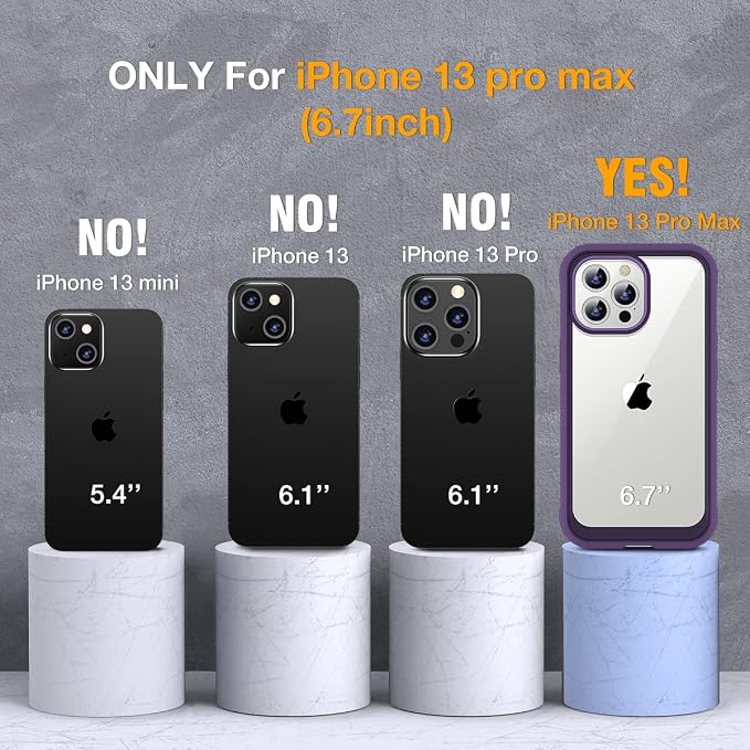 Miracase Glass Case for iPhone 13 Pro Max 6.7 inch, Upgrade Full-Body Clear - Image 7