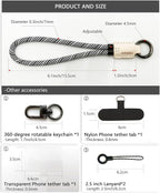 Handmade Cowhide Leather Phone Wrist Strap, Universal Adjustable Key Lanyard - Image 5