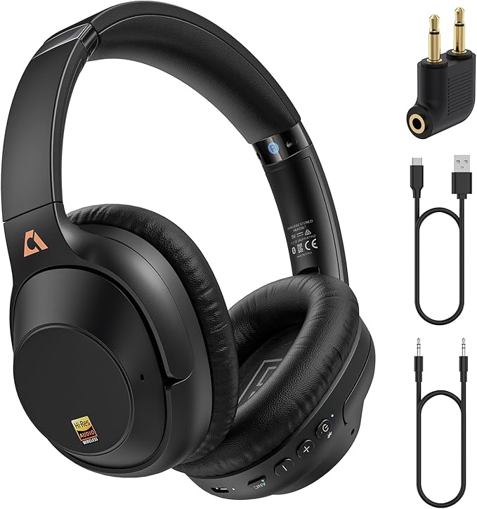 YMOO Bluetooth 5.3 Hybrid Active Noise Cancelling Headphones by YMOO