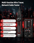 KAIWEETS Network Cable Tester, RJ45 RJ11 Wire Tracer Line Finder, Tone - Image 2